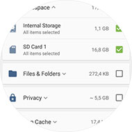 Selecciona los datos